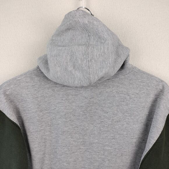 Michigan State Spartans Hoodie Sweatshirt Mens M Green Gray Ouray Spellout VTG - Picture 9 of 15